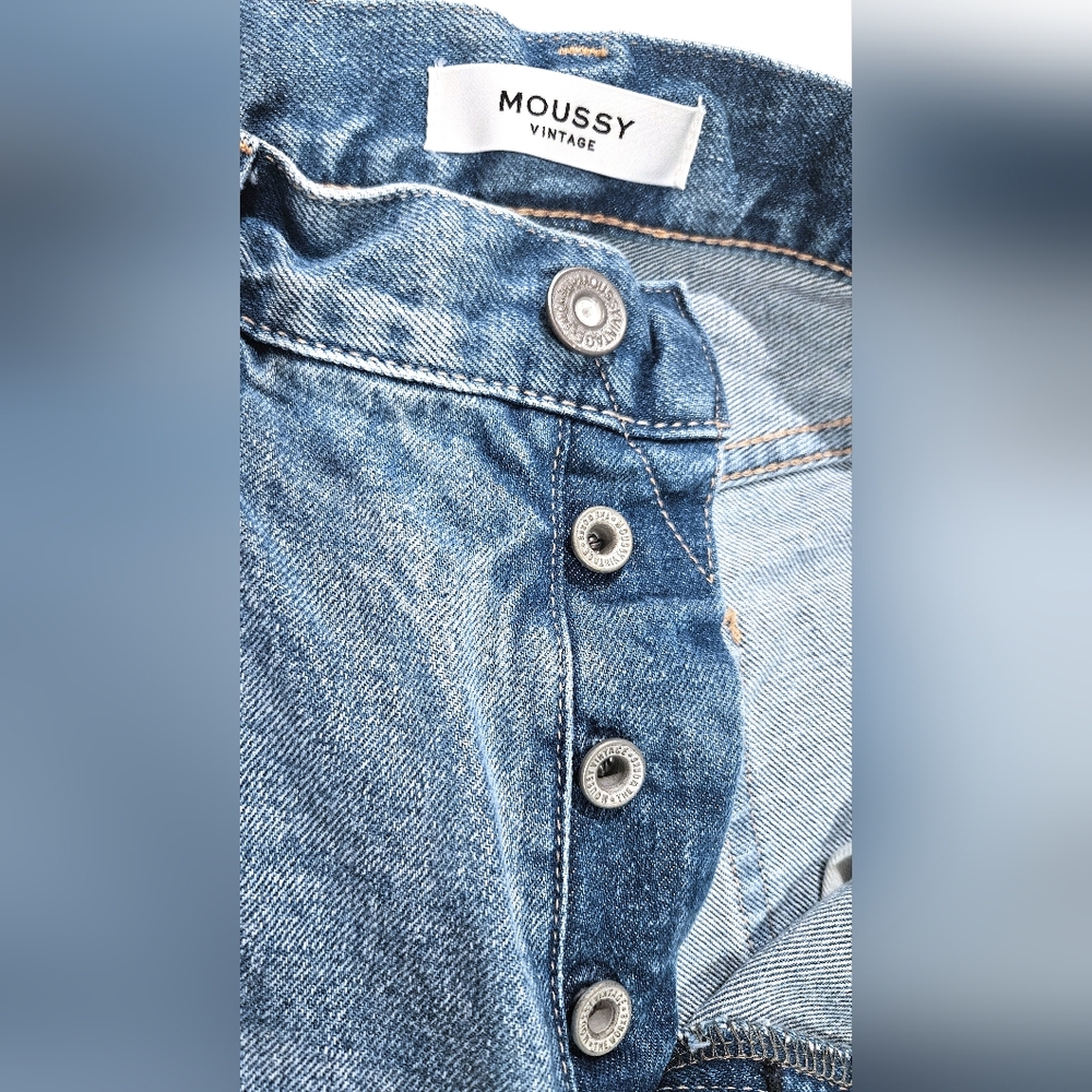 Moussy Vintage Jeans Siena Mid-Rise Straight Leg - Picture 12 of 14